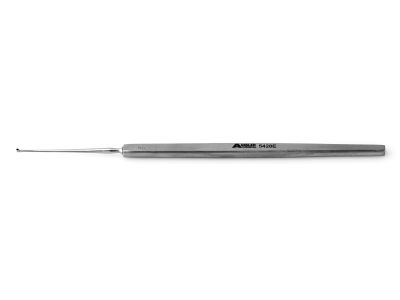 Foreign body curette, straight shaft with 1.0mm cup, flat handle