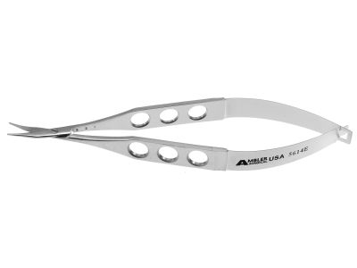 Westcott tenotomy scissors, 4 5/8'',medium, curved 15.0mm blades, blunt tips, flat 3-hole handle