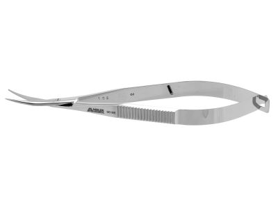Westcott tenotomy scissors, 4 1/2'',curved right 19.0mm blades, blunt tips, flat handle