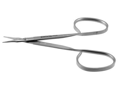 Stevens tenotomy scissors, 3 3/4'',heavy model, straight 19.0mm blades, blunt tips, ribbon handle