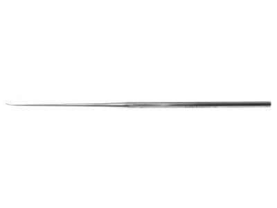 House needle, 6 1/2'',straight shaft, lightly curved, blunt tip, hexagonal handle