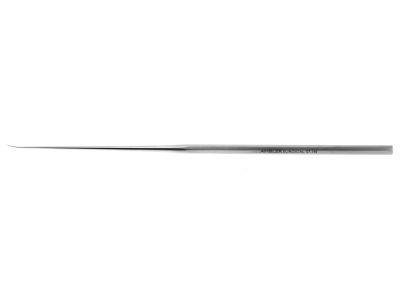 House needle, 6 1/2'',straight shaft, lightly curved, sharp tip, hexagonal handle