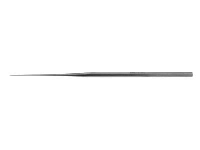 Paparella-Saunders needle, 6 1/2'',straight shaft, straight, fine pointed tip, hexagonal handle