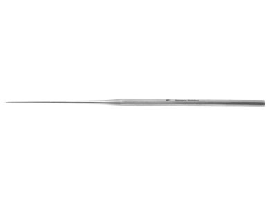 Paparella-Saunders needle, 6 1/2'',straight shaft, straight, heavy pointed tip, hexagonal handle