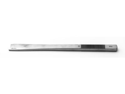 Cinelli osteotome, 6 3/8'',straight, 10.0mm wide, single guarded cutting edge, flat handle