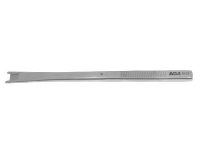 Cinelli osteotome, 6 3/8'',straight, 10.0mm wide, double guarded cutting edge, flat handle