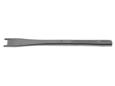 Cinelli osteotome, 6 3/8'',straight, 14.0mm wide, double guarded cutting edge, flat handle