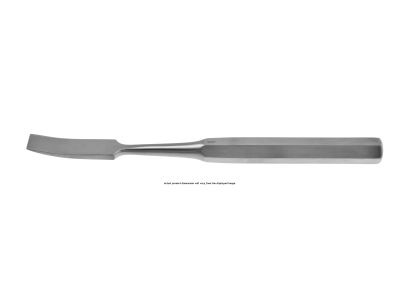 Hibbs osteotome, 9 1/4'',curved, 22.0mm wide, hexagonal handle