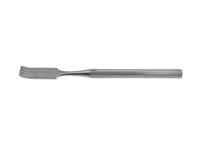 Hoke osteotome, 5'',curved, 13.0mm wide, hexagonal handle