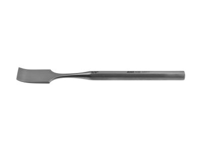 Hoke osteotome, 5'',curved, 16.0mm wide, hexagonal handle