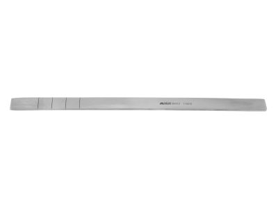 Lambotte osteotome, 7'',straight, 12.0mm wide, with depth markings, flat handle