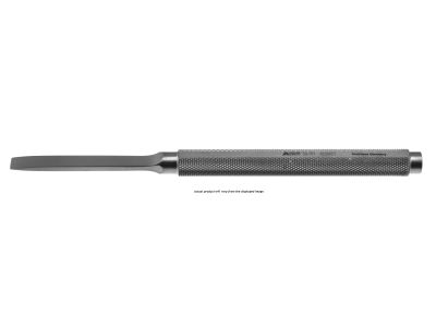 Mannerfelt osteotome, 6'', straight, 4.0mm wide, round/flat handle