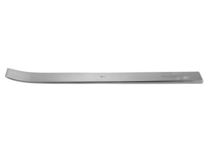 Lambotte osteotome, 9'',curved, 25.0mm wide, flat handle