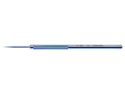 D&K lacrimal dilator, 4 7/8'',0.1mm diameter at tip end, round handle, titanium