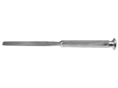 Stille-Type osteotome, 8'',straight, 10.0mm wide, hexagonal handle