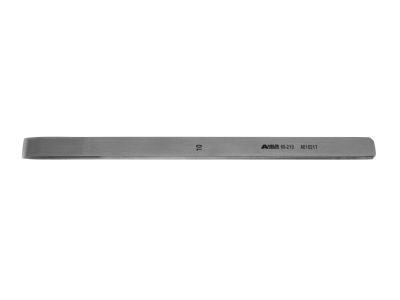 Swiss osteotome, 5'',straight, 10.0mm wide, flat handle