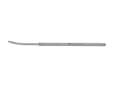Swiss osteotome, 5'',curved, 2.0mm wide, flat handle