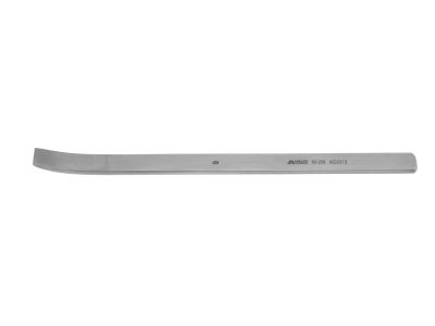 Swiss osteotome, 5'',curved, 8.0mm wide, flat handle