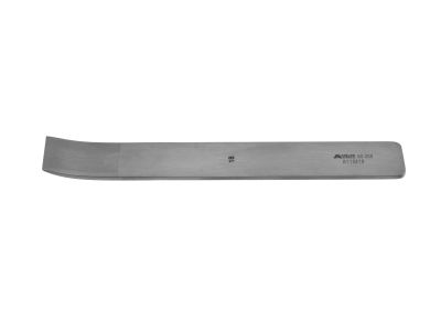 Swiss osteotome, 5'',curved, 18.0mm wide, flat handle