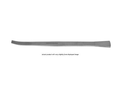 Tessier maxillofacial osteotome, 6 1/4'',curved, 5.0mm wide, flat handle