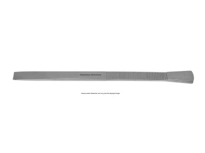 Tessier maxillofacial osteotome, 6 1/4'',straight, 14.0mm wide, flat handle