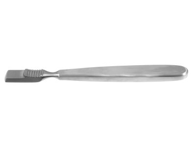 Farabeuf periosteal raspatory, 6'',straight, 13.0mm wide, sharp blade, flat handle