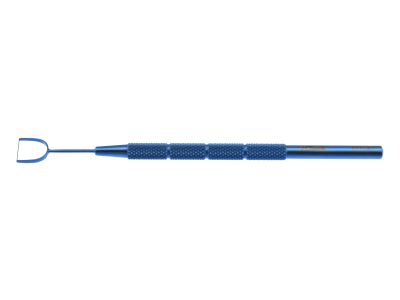 Ambler LASIK bow dissector, 4 1/2'',straight, 10.0mm wide, round handle, titanium