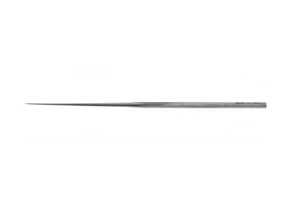 House strut pick, 6 1/2'',malleable, straight medium shaft, angled 90º, 0.50mm long tip, hexagonal handle