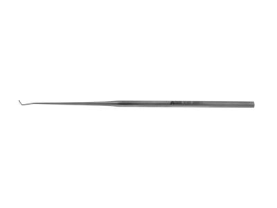 Paparella pick, 6 1/2'',straight shaft, bent right, 1.0mm wide x 4.0mm long blade, hexagonal handle
