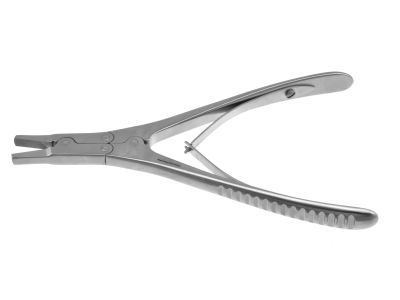 Flat nose pliers, 7 1/8'',double-action, 5.0mm tips