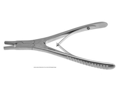 Flat nose pliers, 7 1/8'',double-action, 7.0mm tips