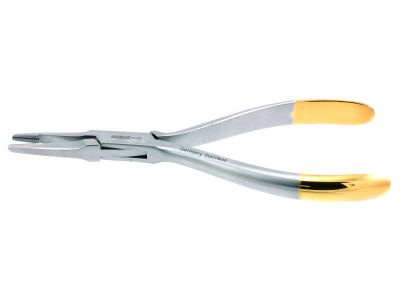 Pin pulling pliers, 5 1/2'',3.0mm TC jaws, grooved opposing jaw