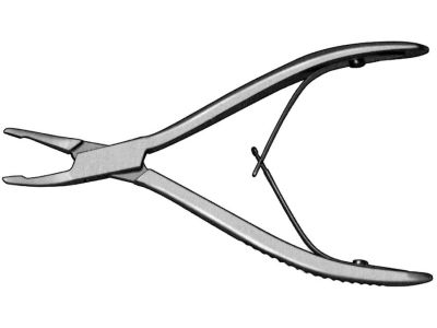 Friedman rongeur, 5 1/2'', strongly curved, 3.0mm bite, spring handle