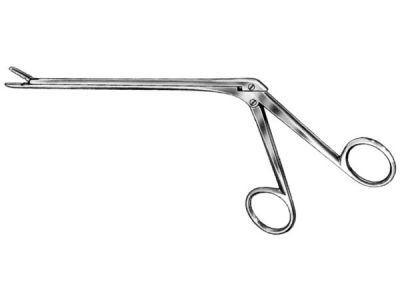 Cushing IVD rongeur, working length 203mm, straight, 2.0mm x 10.0mm cup jaws, ring handle