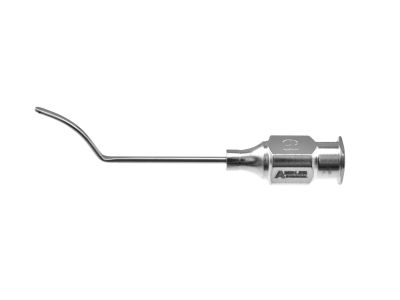 Gans cyclodialysis cannula, 19 gauge, vaulted, 12.0mm from bend to tip, 2 side ports, 25.0mm overall length excluding hub