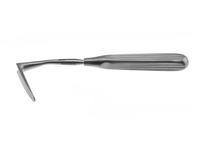 Aufricht nasal retractor, 7'', 11.0mm wide x 60.0mm long, solid blade, square handle