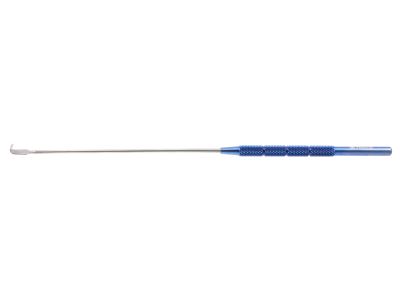 Ambler soft tissue retractor, 8'',small, curved blade, titanium round handle