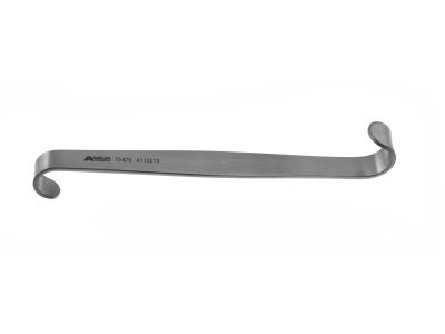Luer  inS''trachea retractor, 4 1/4'',double-ended, 9.0mm and 13.0mm blades, flat handle