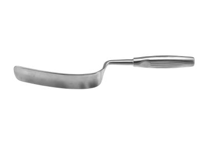 Breisky vaginal retractor, 15'', 180.0mm long x 40.0mm wide blade, round handle