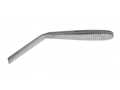 Cloward-style blade retractor, 7 1/2'',angled, 13.0mm x 75.0mm blade, without lip, calibrated, flat handle