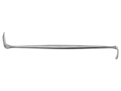 Davis retractor, 6'',double-ended, 6.0mm x 17.0mm and 9.0mm x20.0mm blades, round handle