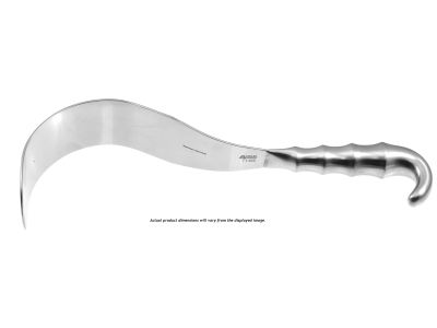 Deaver retractor, 12''long x 1''wide, hollow grip handle
