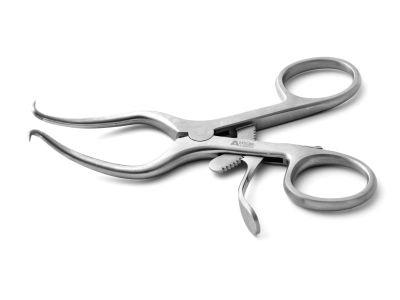 Gelpi self-retaining retractor, 4 1/2'',sharp points, ring handle with ratchet catch