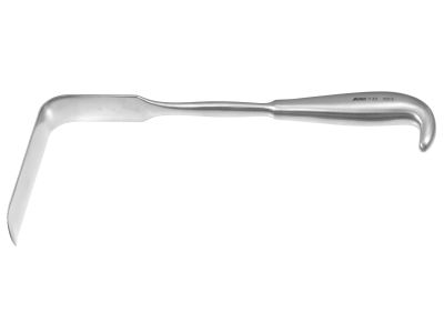 Heaney-Simon hysterectomy retractor, 10 1/2'',4 1/2''long x 1''wide blade, grip handle