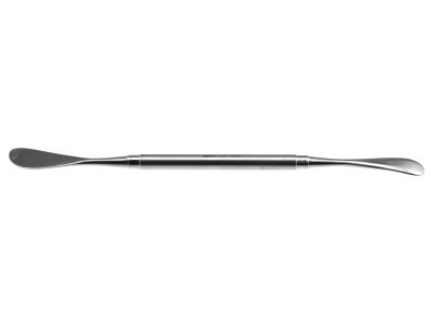 Henahan-type periosteal retractor, 8'',double-ended, size 2 and 3, blunt blades, square handle
