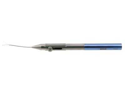 Beehler MICS pupil dilator, 5 1/8'',curved, three point stretching of pupil with 2 extendable fingers, smaller diameter barrel for 2.5 mm incisions, titanium handle