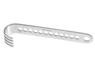 Initial incision retractor long blade only, 1''wide x 1 1/2''deep