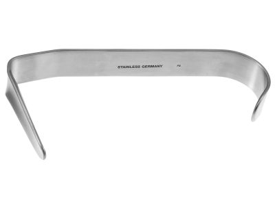 Maliniac nasal retractor, 4'',9.0mm x 45.0mm blade, flat handle