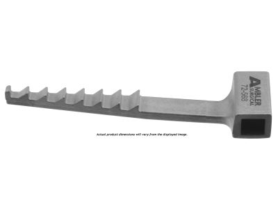 McCulloch-type microdiscectomy retractor muscle blade, multi-toothed pattern, 2.0cm blade, titanium