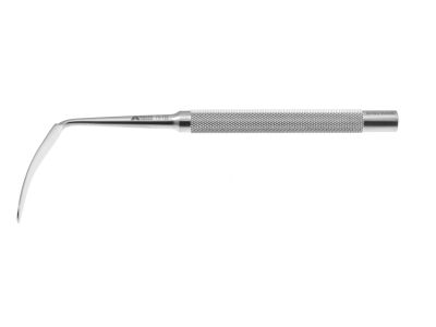 Sewall orbital retractor, 6 3/4'',9.0mm wide x 51.0mm long blade, round handle